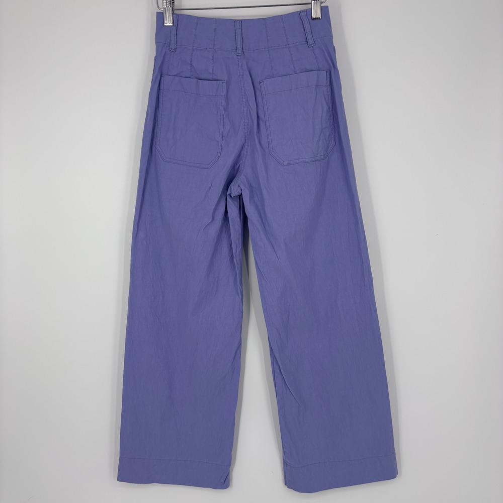 Maeve The Colette Pants Womens 25 Purple Wide Leg High Rise Anthropologie Boho - Picture 6 of 9